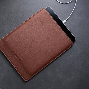 Leather Tablet Case - Black and Brown- IPad Pro- 11 inch and 12.9 inch
